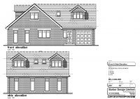 Front And Side Elevation