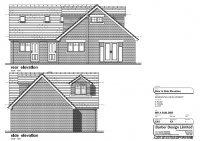 Rear And Side Elevation